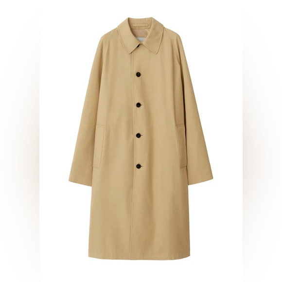 Burberry Jackets & Blazers - NW Burberry Women Car Cotton Coat Jacket Sz US 10 UK 12 EU 44 Color FLAX (beige)